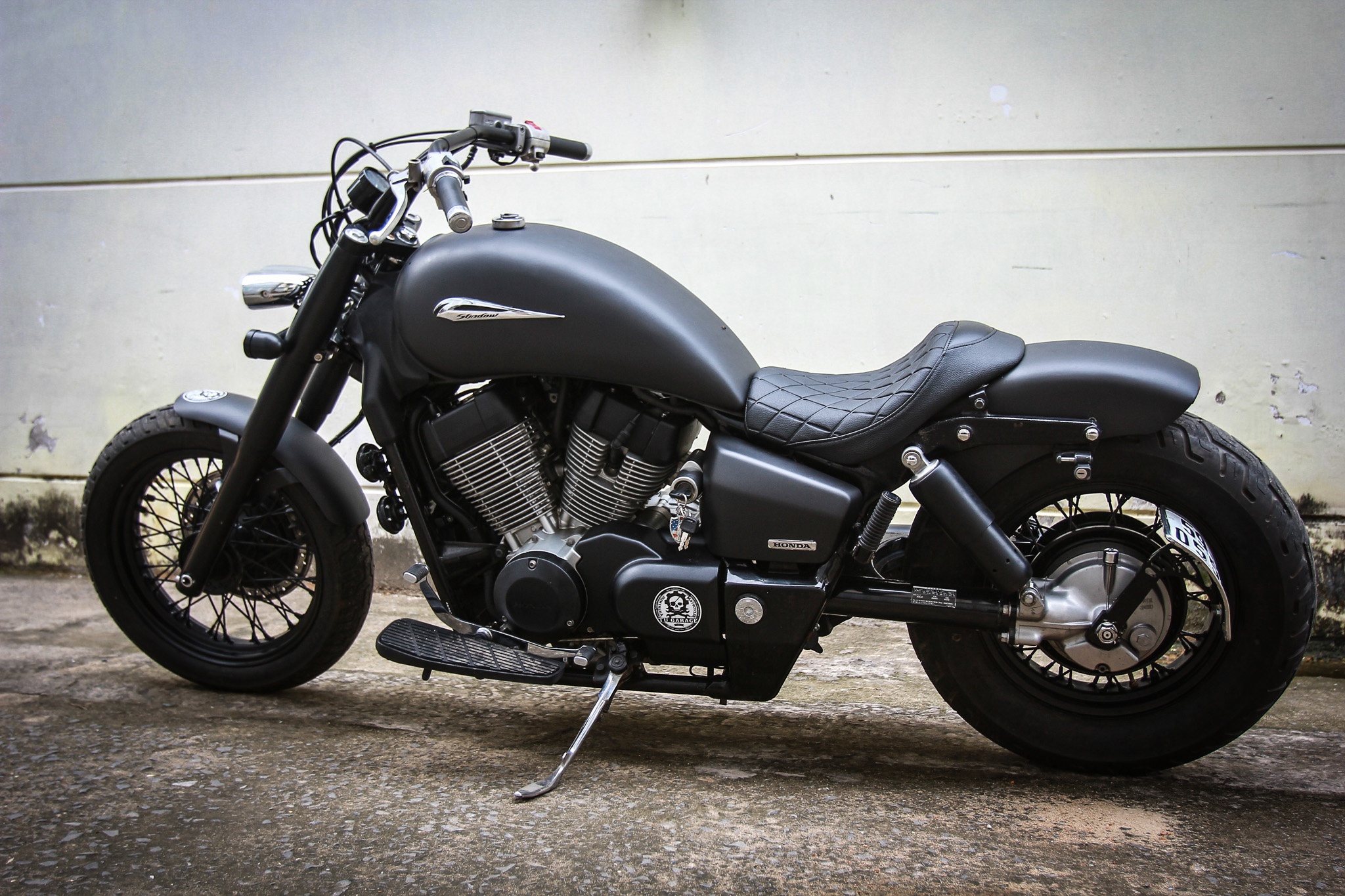 Chiem nguong Honda Shadow Aero 750 do phong cach bobber tai Sai Gon anh 15