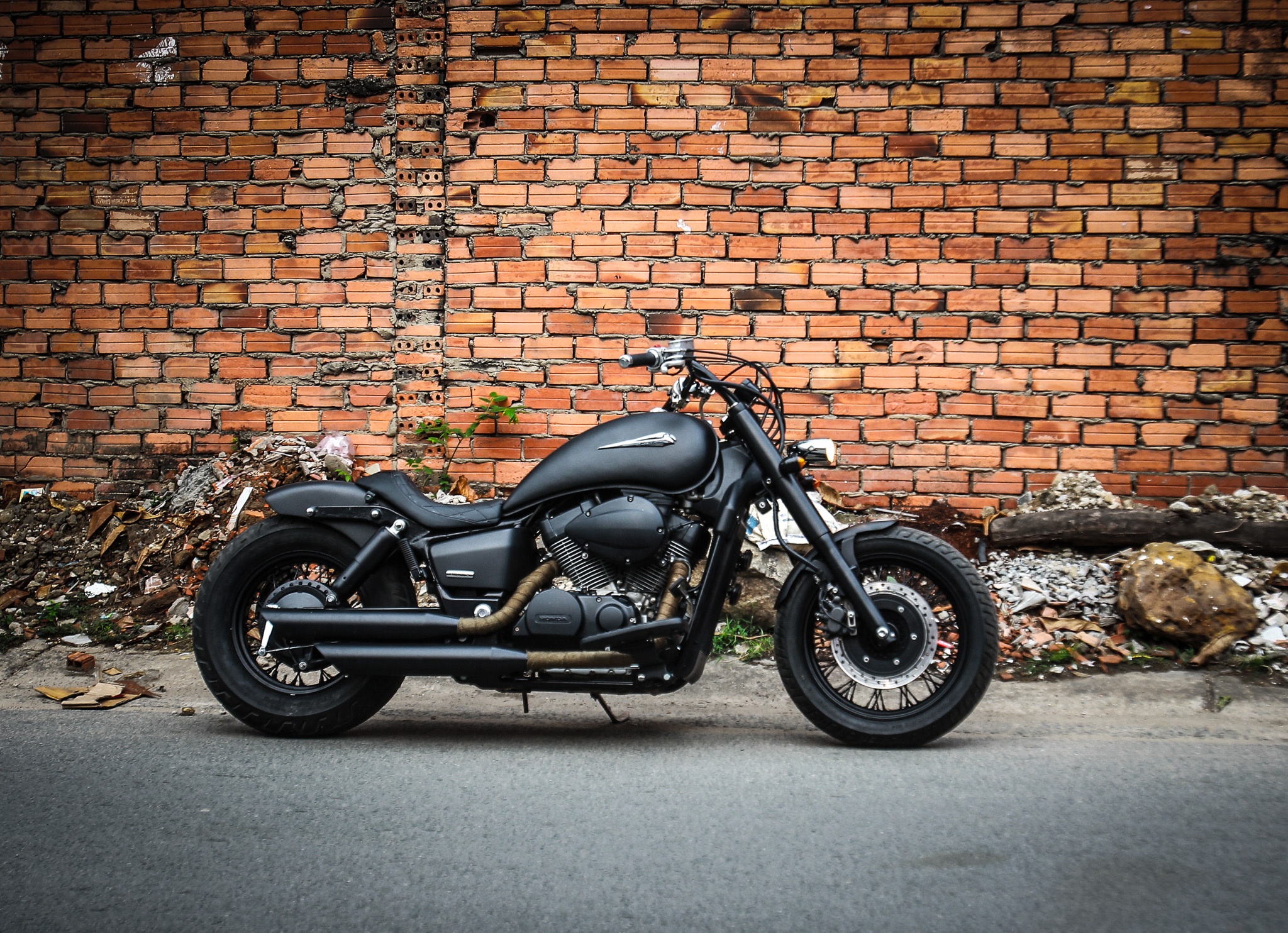 Chiem nguong Honda Shadow Aero 750 do phong cach bobber tai Sai Gon anh 14