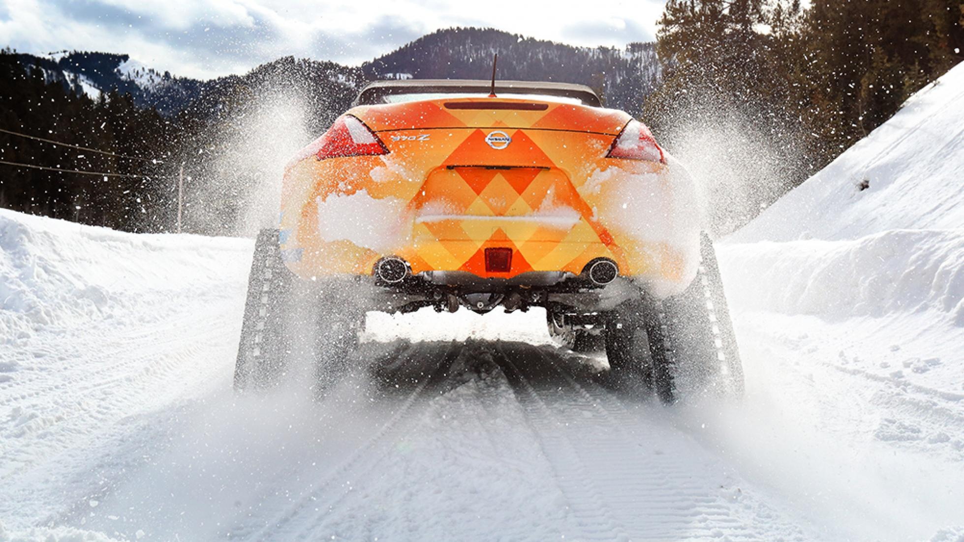 Nissan 370Z bien hinh thanh xe truot tuyet anh 7