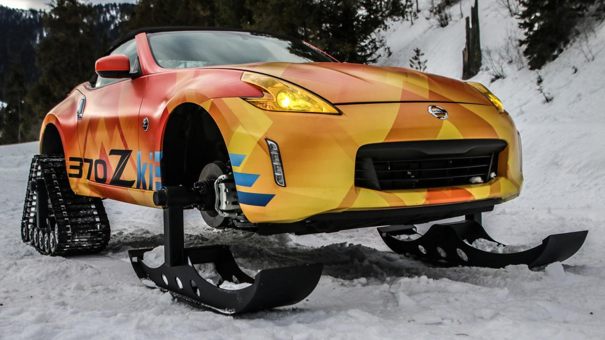 Nissan 370Z bien hinh thanh xe truot tuyet hinh anh