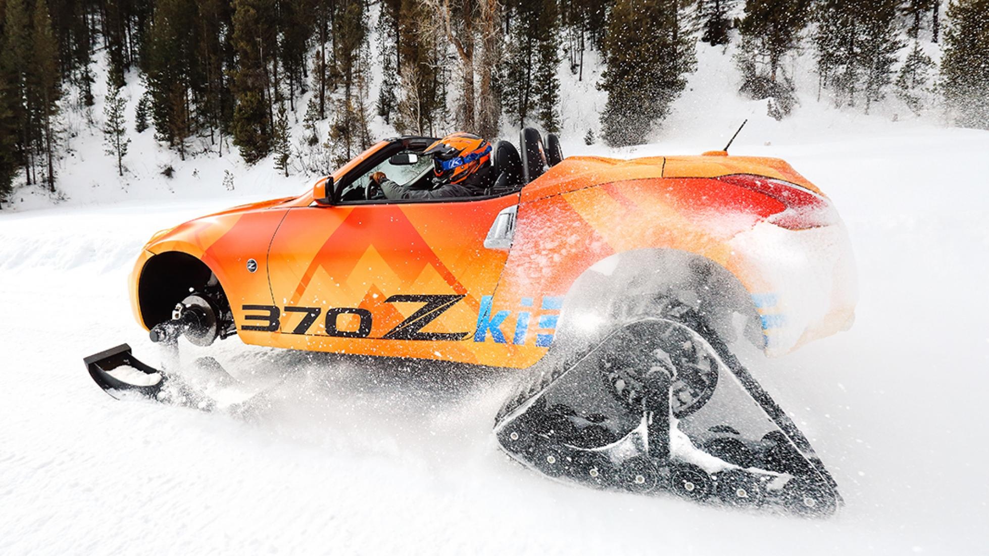 Nissan 370Z bien hinh thanh xe truot tuyet anh 9