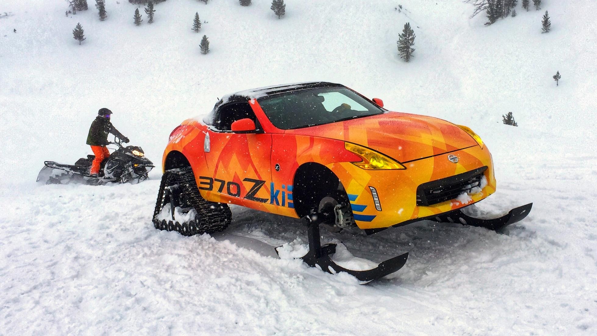 Nissan 370Z bien hinh thanh xe truot tuyet anh 8