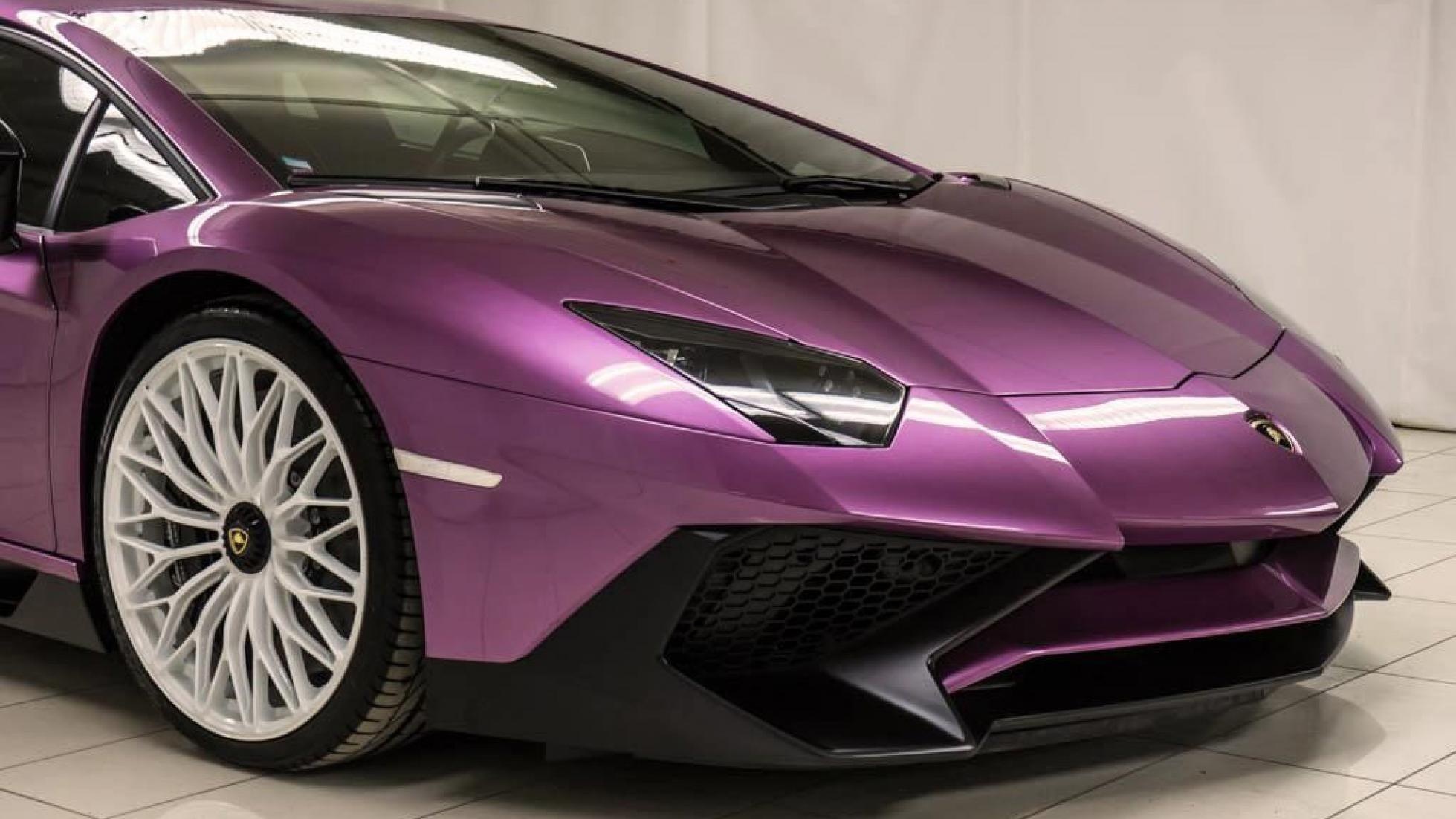 Lamborghini Aventador phien ban mau tim doc nhat anh 5