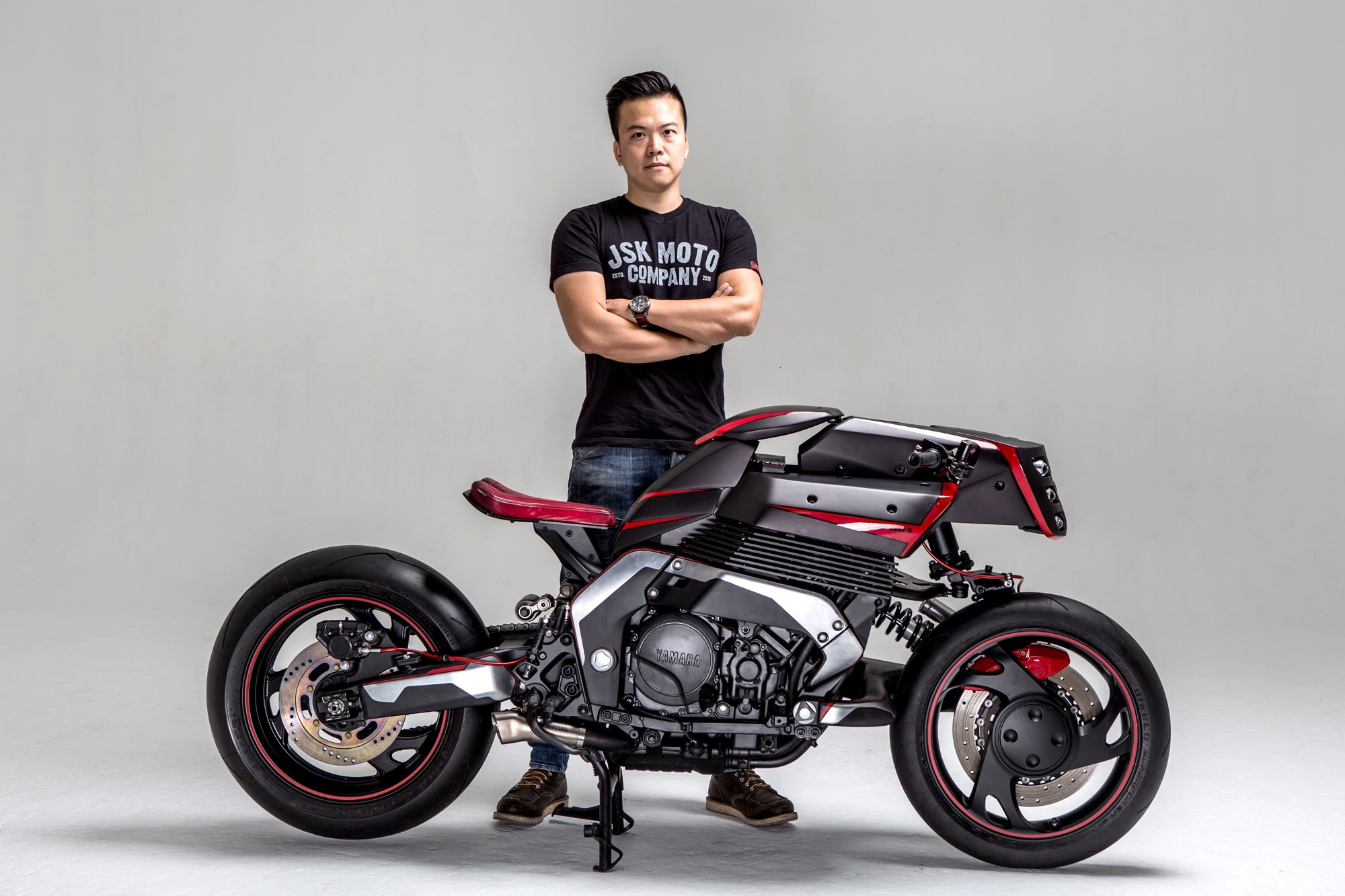 Yamaha GTS 1000 do phong cach Neo Cafe anh 9