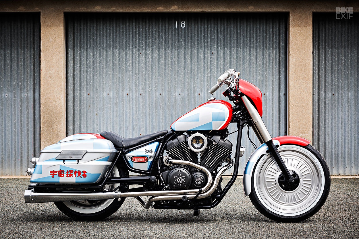 Yamaha XV950R phong cach phi thuyen do choi tu Nhat Ban hinh anh