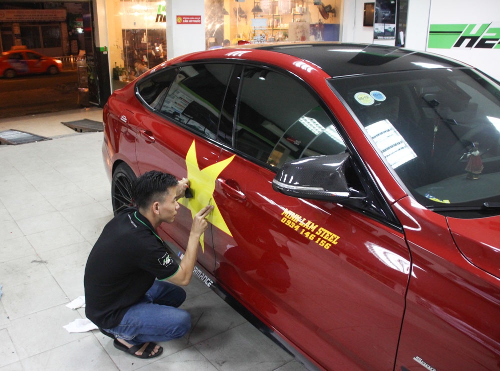 Dan xe co vu Olympic Viet Nam anh 2