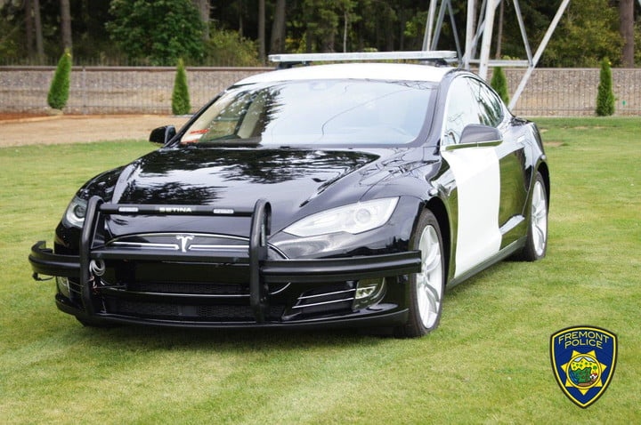 Tesla Model S của cảnh sát Mỹ ảnh 1 Tesla Model S cua canh sat My anh 1