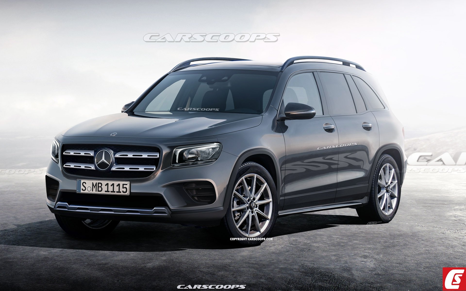 SUV Mercedes-Benz GLB 2020 dan lo dien, canh tranh BMW X1, Audi Q3 hinh anh