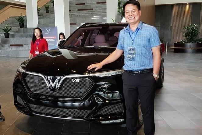 SUV VinFast Lux V8 xuat hien tai Hai Phong hinh anh