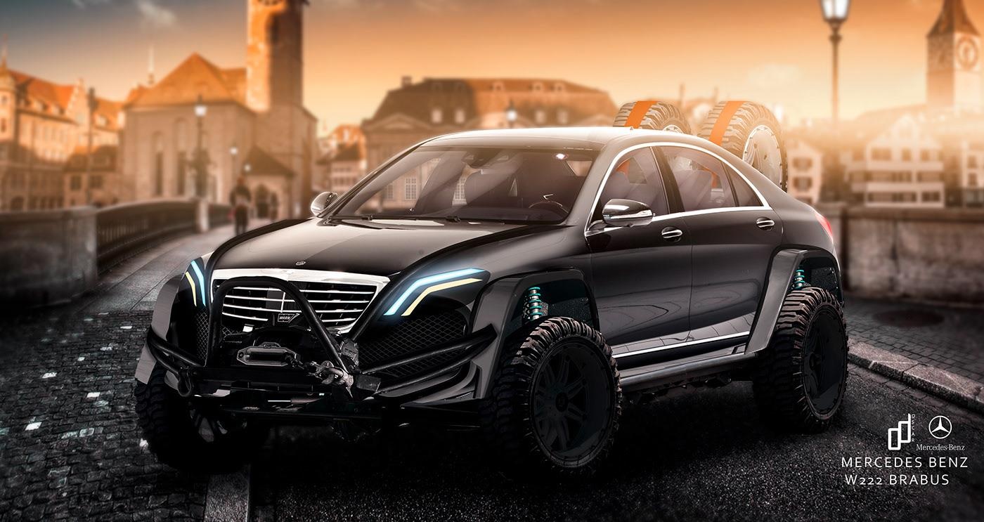 Mercedes S-Class lot xac thanh 'chien binh' voi ban do offroad hinh anh