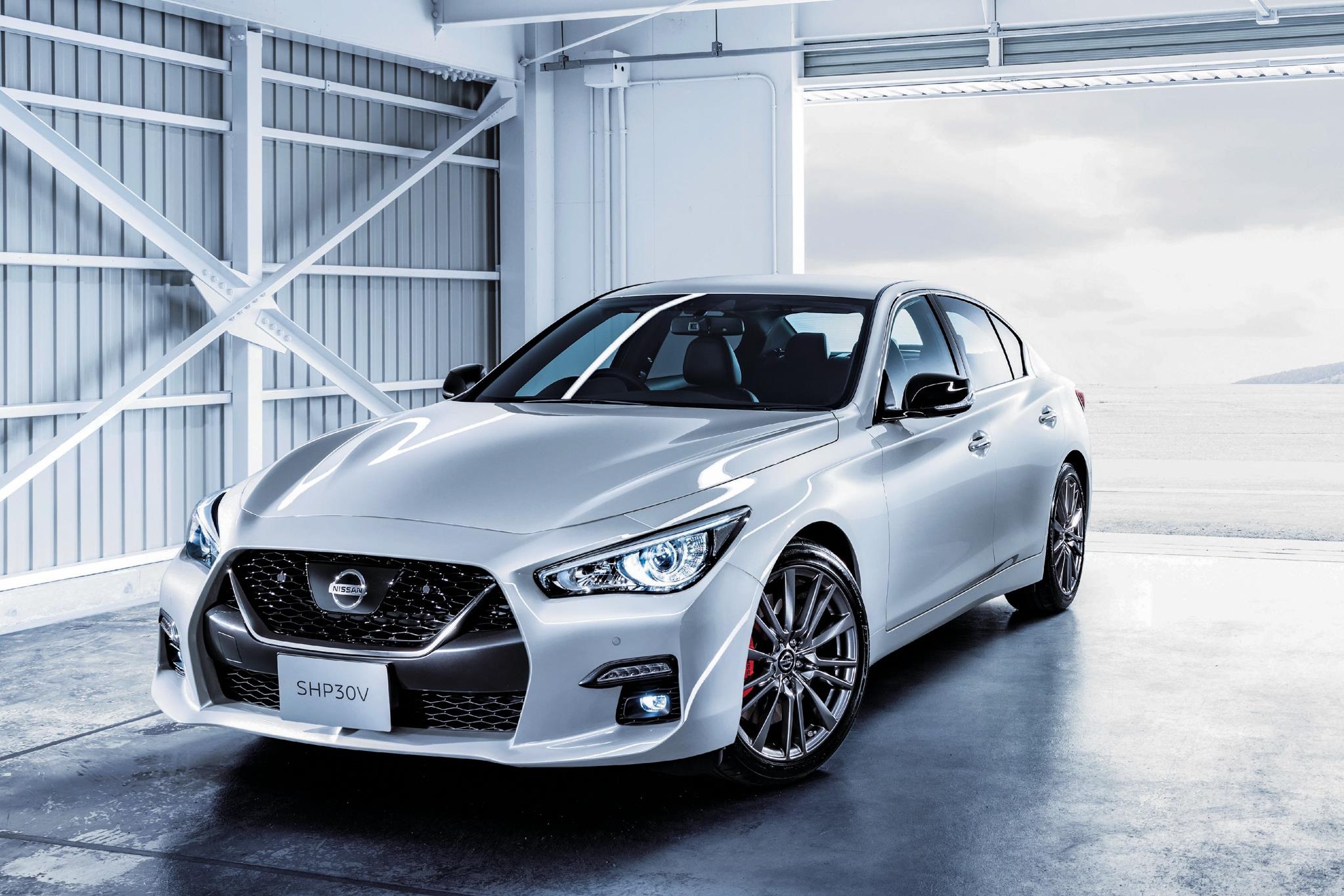 Sedan hang sang Nissan Skyline 2019 ra mat, co cong nghe tu lai hinh anh