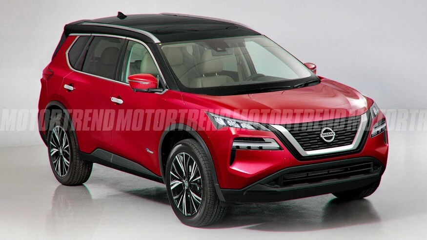 Nissan X-Trail 2021 lo dien, thiet ke hien dai hon hinh anh