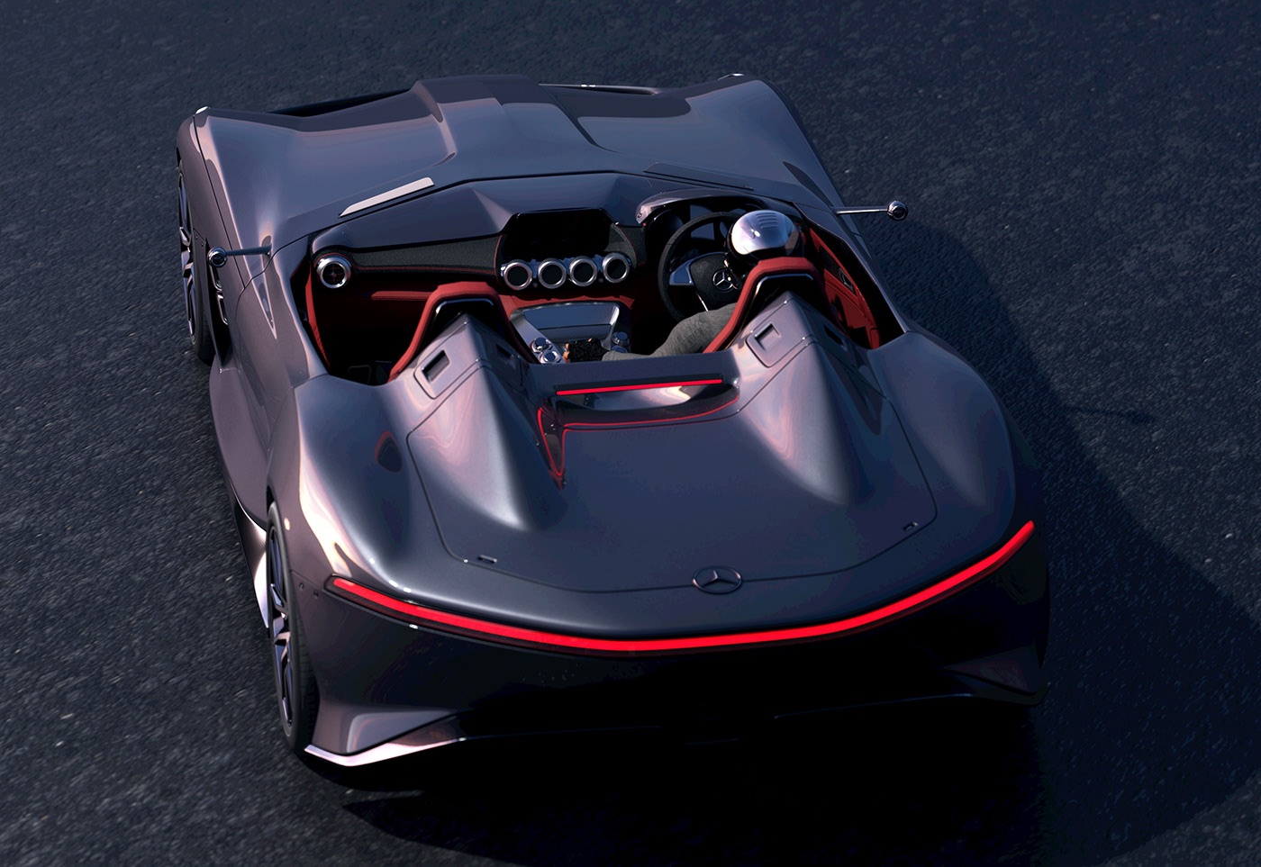 Ban ve chiec Mercedes tuong nho huyen thoai F1 vua mat anh 10