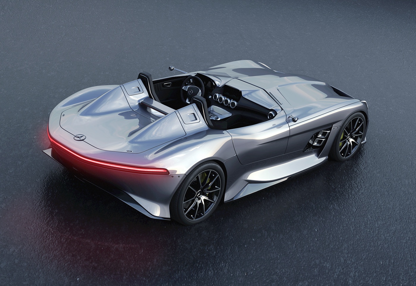 Ban ve chiec Mercedes tuong nho huyen thoai F1 vua mat anh 4