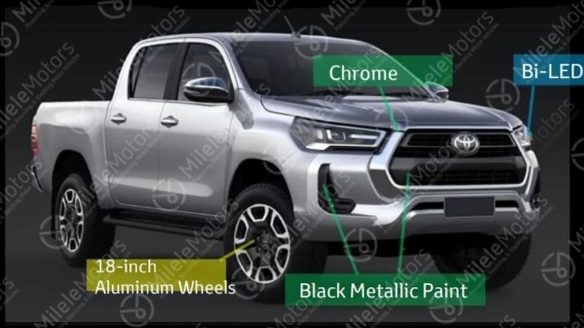 Toyota Hilux facelift 2021 ro ri thiet ke, ngoai hinh nhieu thay doi hinh anh