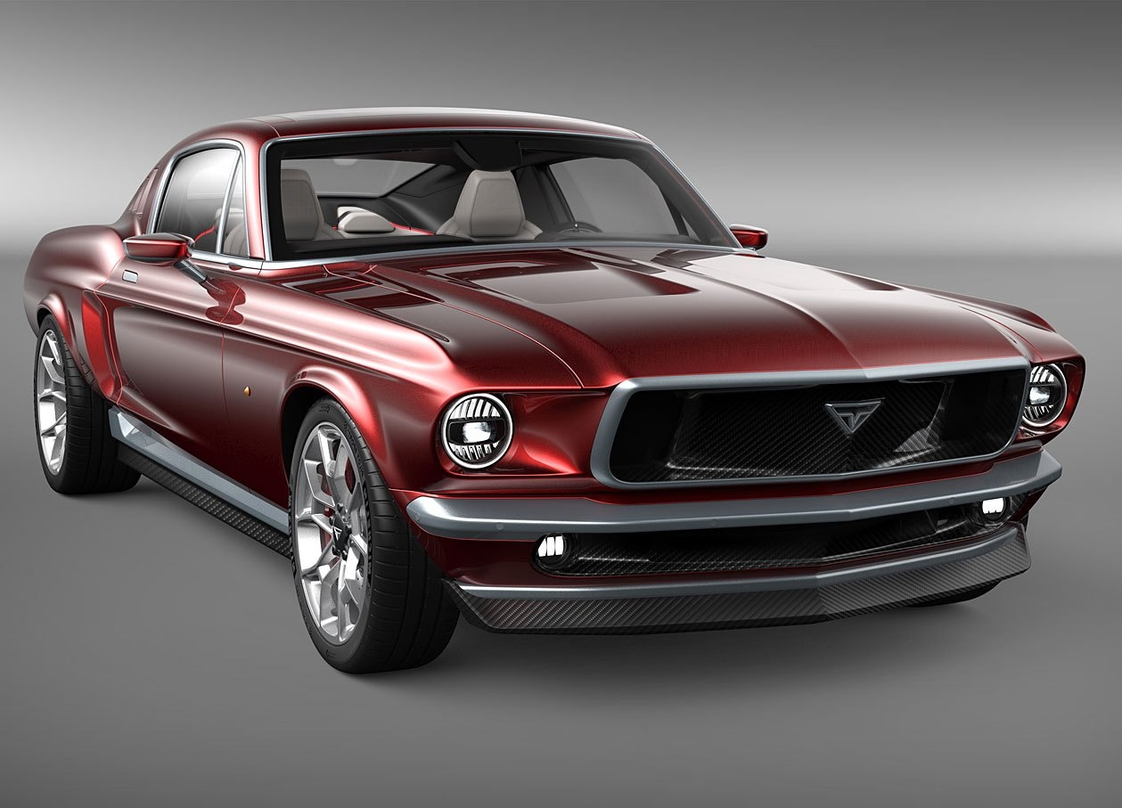 Xe dien Aviar R67 - con lai cua Tesla Model S va Ford Mustang 1967 hinh anh