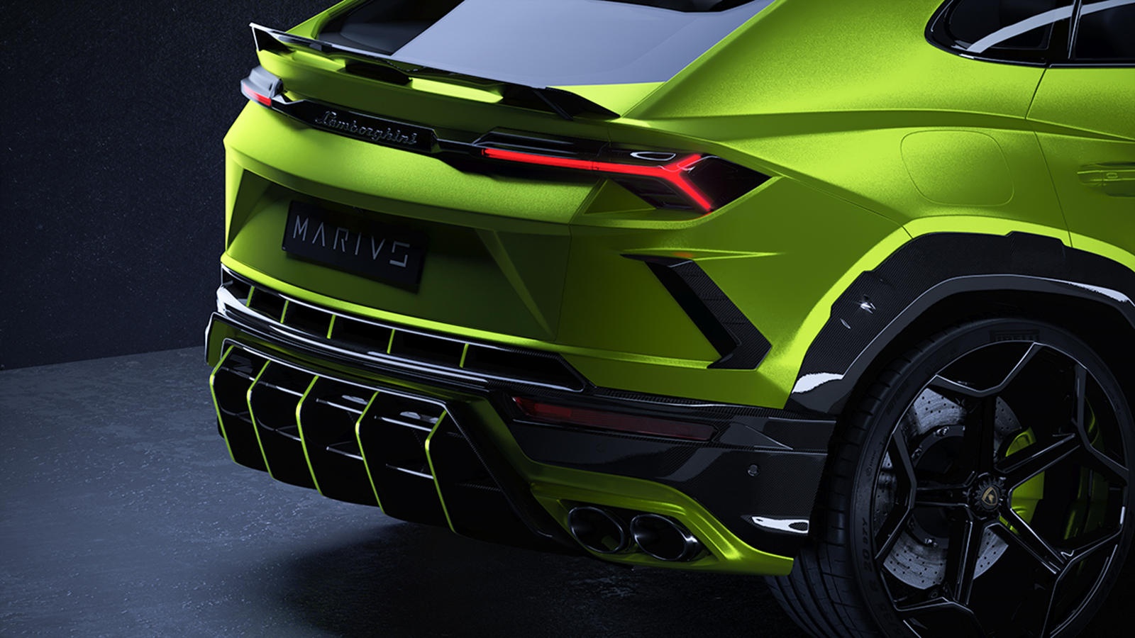 Bản độ Lamborghini Urus ngoại hình hầm hố ảnh 6 Ban do Lamborghini Urus ngoai hinh ham ho anh 6