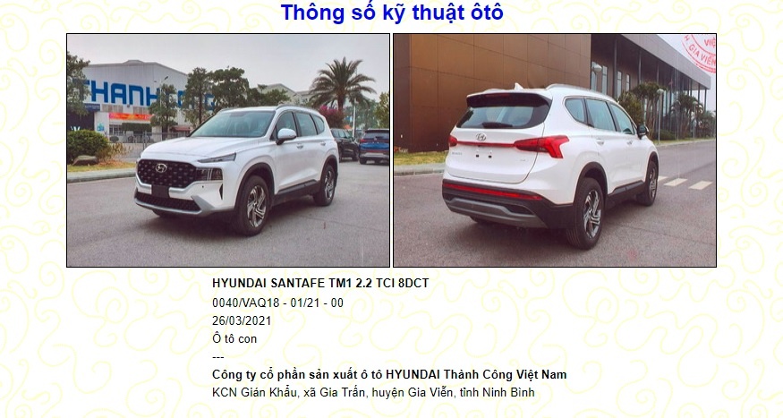 Hyundai Santa Fe 2021 sap ra mat tai Viet Nam anh 1