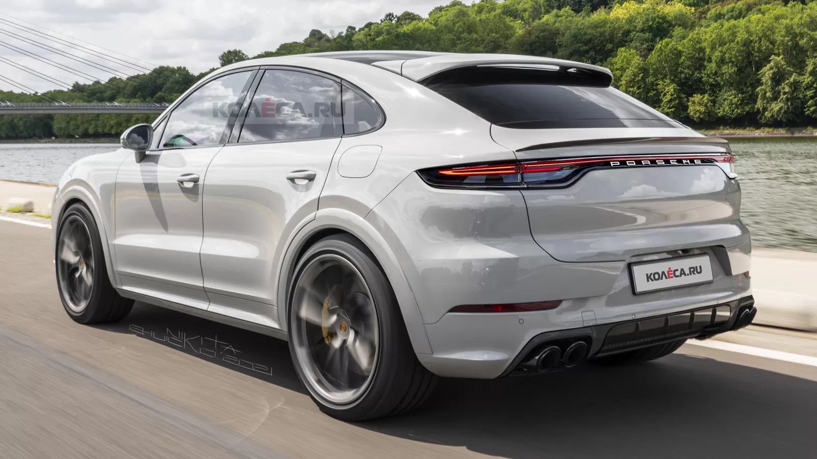 Porsche Cayenne Coupe 2022 lo thiet ke anh 2