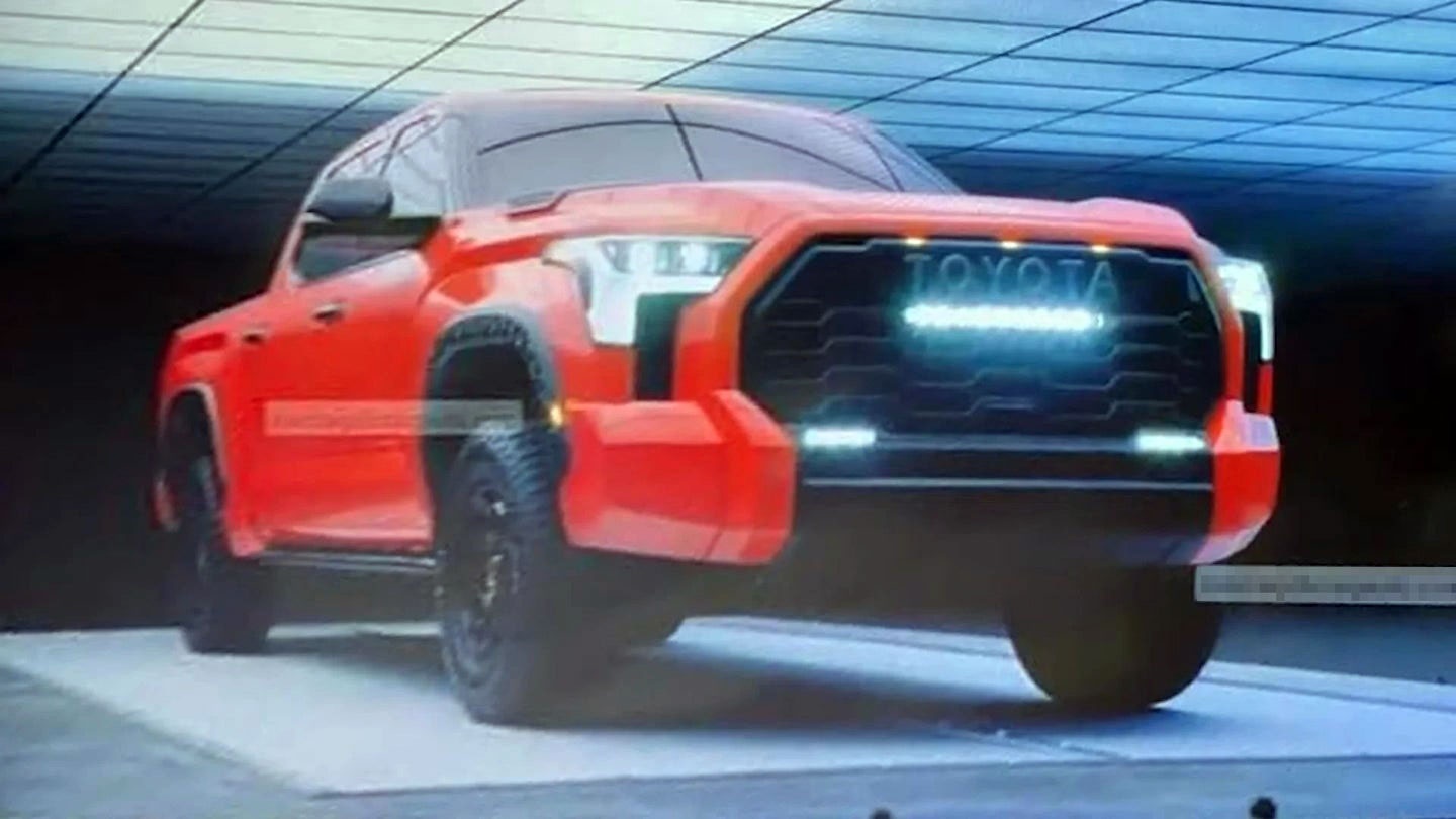 Ro ri hinh anh Toyota Tundra 2022 truoc ngay ra mat hinh anh