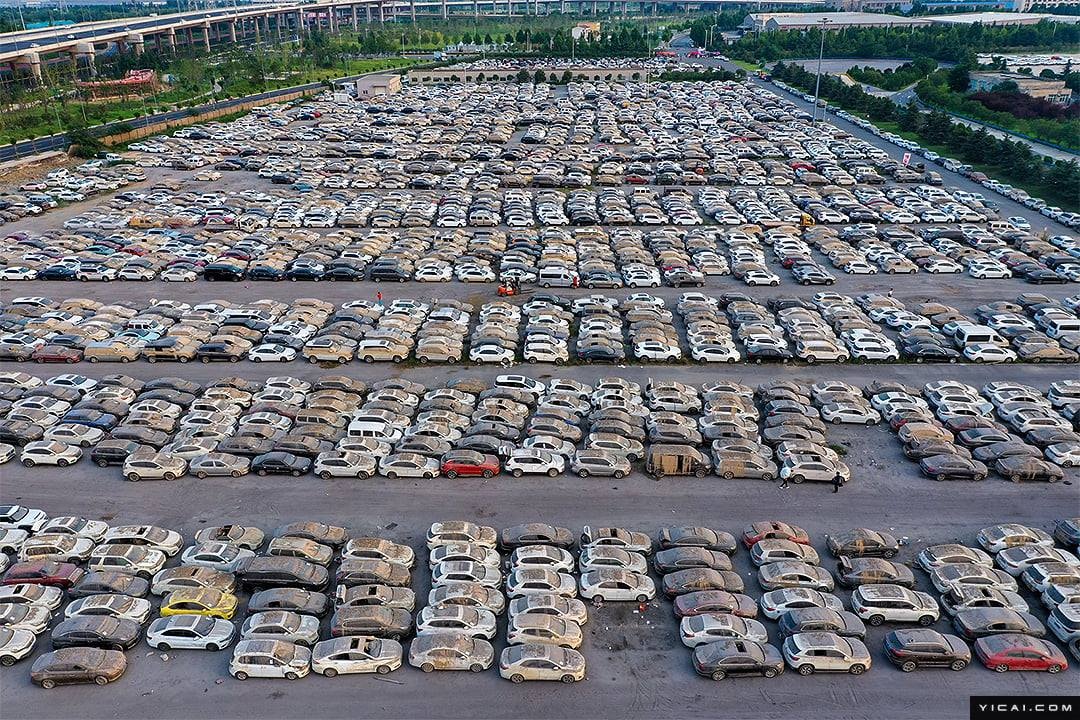 Hang tram nghin oto hu hong sau lu lon tai Trung Quoc anh 1