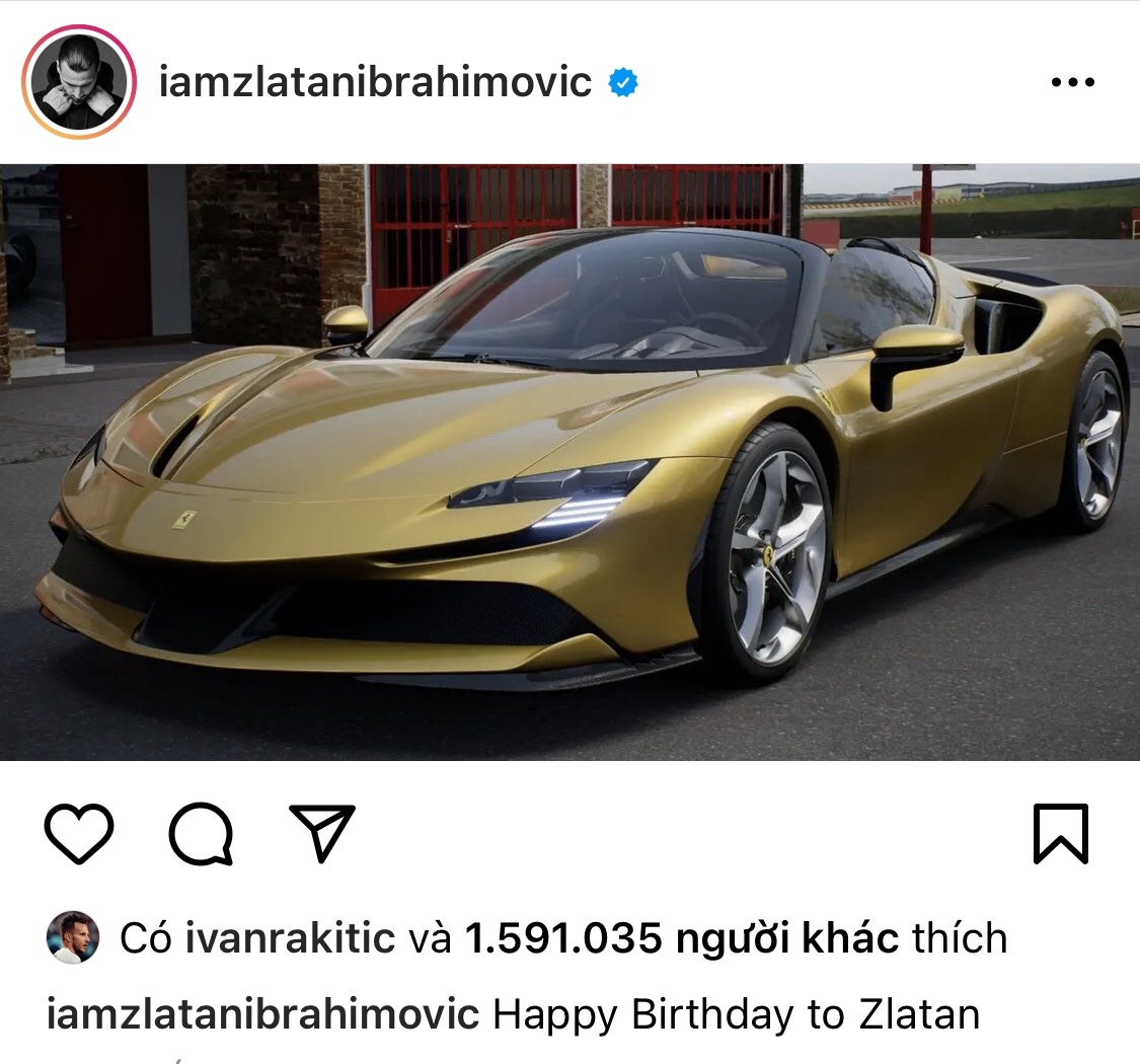 Zlatan Ibrahimovic mua siêu xe 500.000 USD mừng sinh nhật thứ 40 ảnh 2 Zlatan Ibrahimovic mua sieu xe 500.000 USD mung sinh nhat thu 40 anh 2