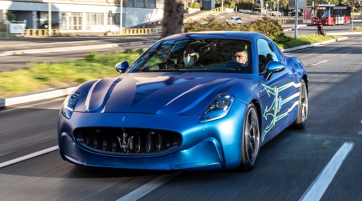 Maserati GranTurismo Folgore lan dau lo hinh anh thuc te hinh anh