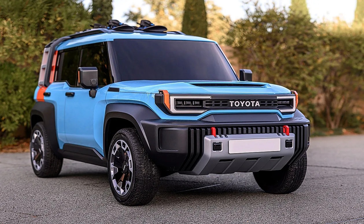 Xem truoc thiet ke xe dia hinh chay dien cua Toyota hinh anh