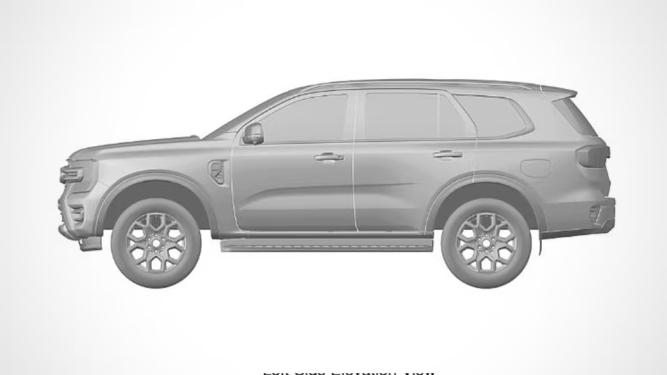 Ford Everest Wildtrak 2023 được đăng ký thiết kế ảnh 4 Ford Everest Wildtrak 2023 duoc dang ky thiet ke anh 4