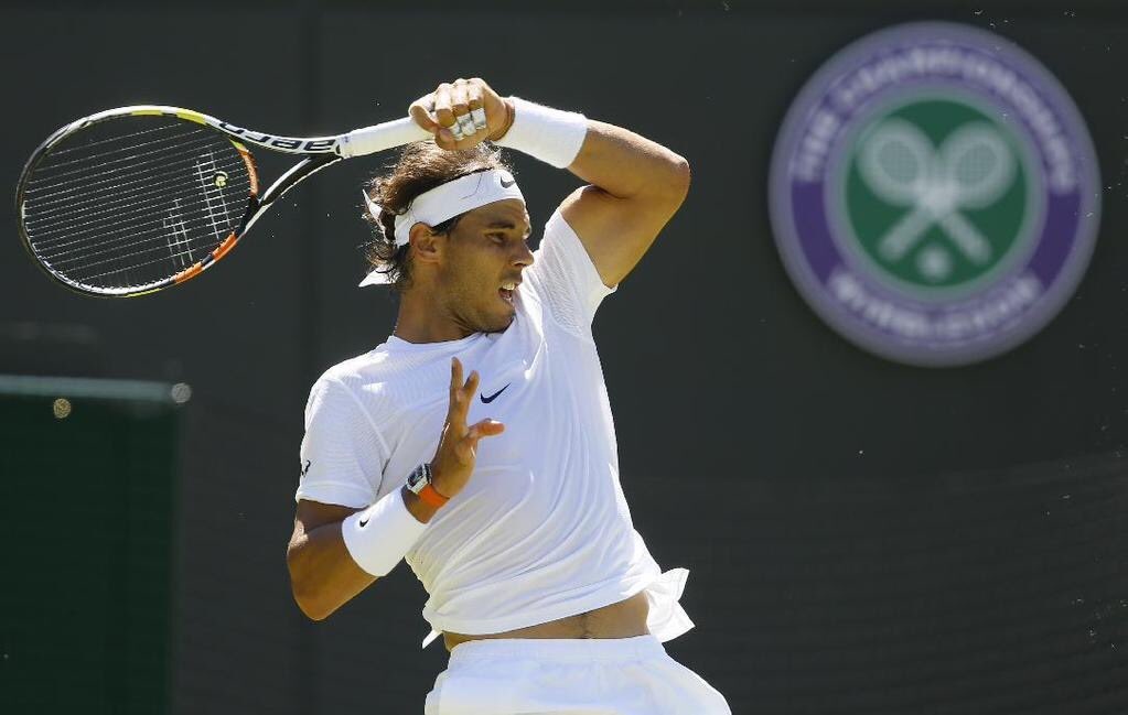Rafael Nadal co thang loi de dang truoc Dudi Sela tai vong 1 Wimbledon hinh anh