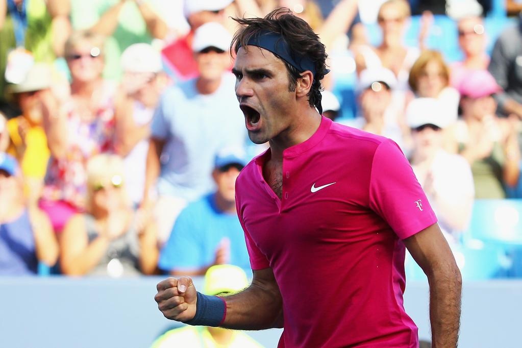 Roger Federer lan thu 8 vao chung ket Cincinnati Masters hinh anh