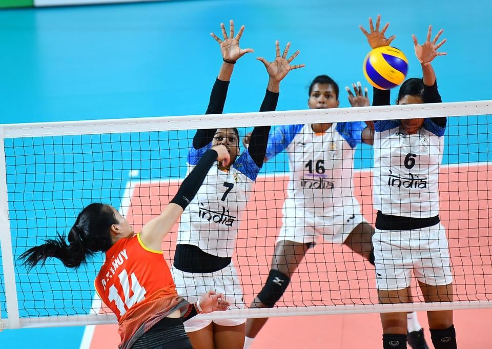 Bong chuyen nu Viet Nam co chien thang dau tien tai ASIAD 2018 anh 5