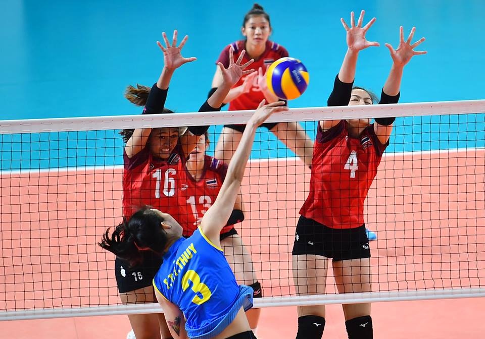 Bong chuyen nu Viet Nam that bai truoc Thai Lan tai tu ket ASIAD hinh anh