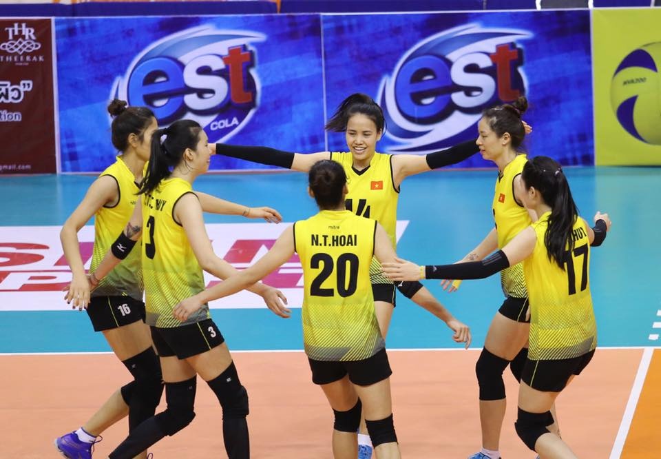 Bong chuyen nu Viet Nam vuot qua Han Quoc tai giai chau A hinh anh
