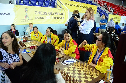 Cờ vua Việt Nam tại Olympiad 2018 ảnh 2 Co vua Viet Nam tai Olympiad 2018 anh 2