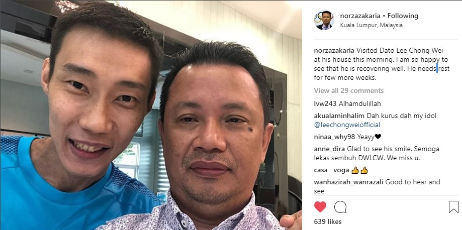 Lee Chong Wei khỏi bệnh ảnh 1 Lee Chong Wei khoi benh anh 1