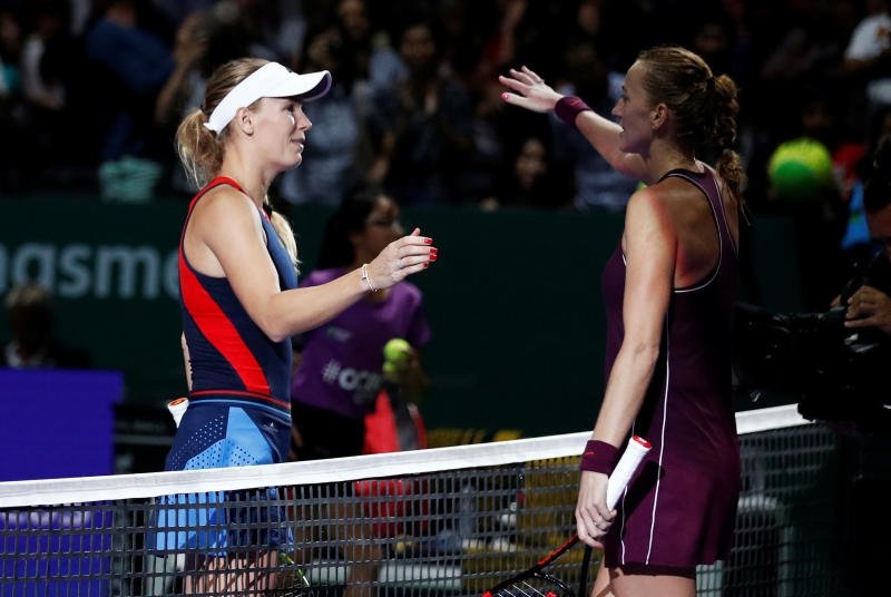 Wozniacki vượt qua Kvitova tại WTA Finals ảnh 1 Wozniacki vuot qua Kvitova tai WTA Finals anh 1