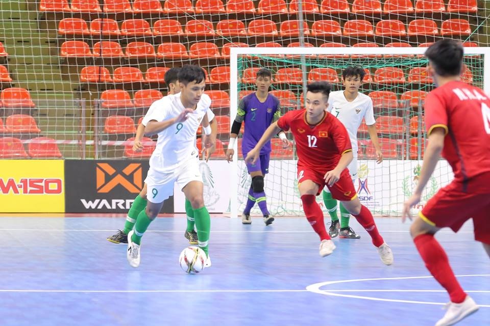 U20 Futsal Việt Nam hòa kịch tính Indonesia ảnh 2 U20 Futsal Viet Nam hoa kich tinh Indonesia anh 2