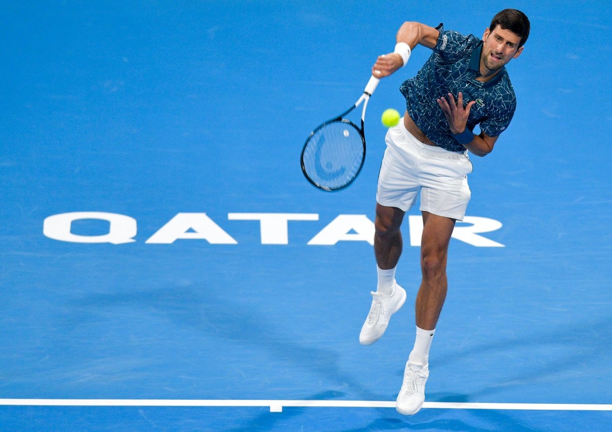 Djokovic vào bán kết Qatar ảnh 1 Djokovic vao ban ket Qatar anh 1