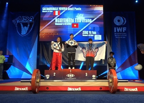Cử tạ Việt Nam có thêm 4 HCV tại giải trẻ thế giới ảnh 1 Cu ta Viet Nam co them 4 HCV tai giai tre the gioi anh 1