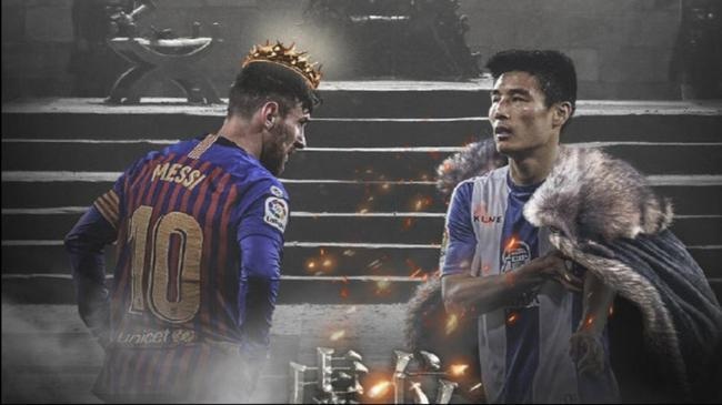 Nguoi dan Trung Quoc hao huc cuoc doi dau giua Messi va Wu Lei anh 1
