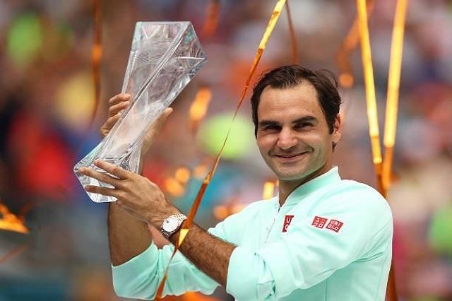 Thang toc hanh 'may giao bong', Federer vo dich Miami Open hinh anh