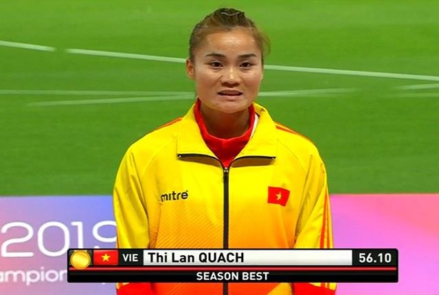 Quach Thi Lan gianh HCV 400 m rao tai giai vo dich chau A hinh anh