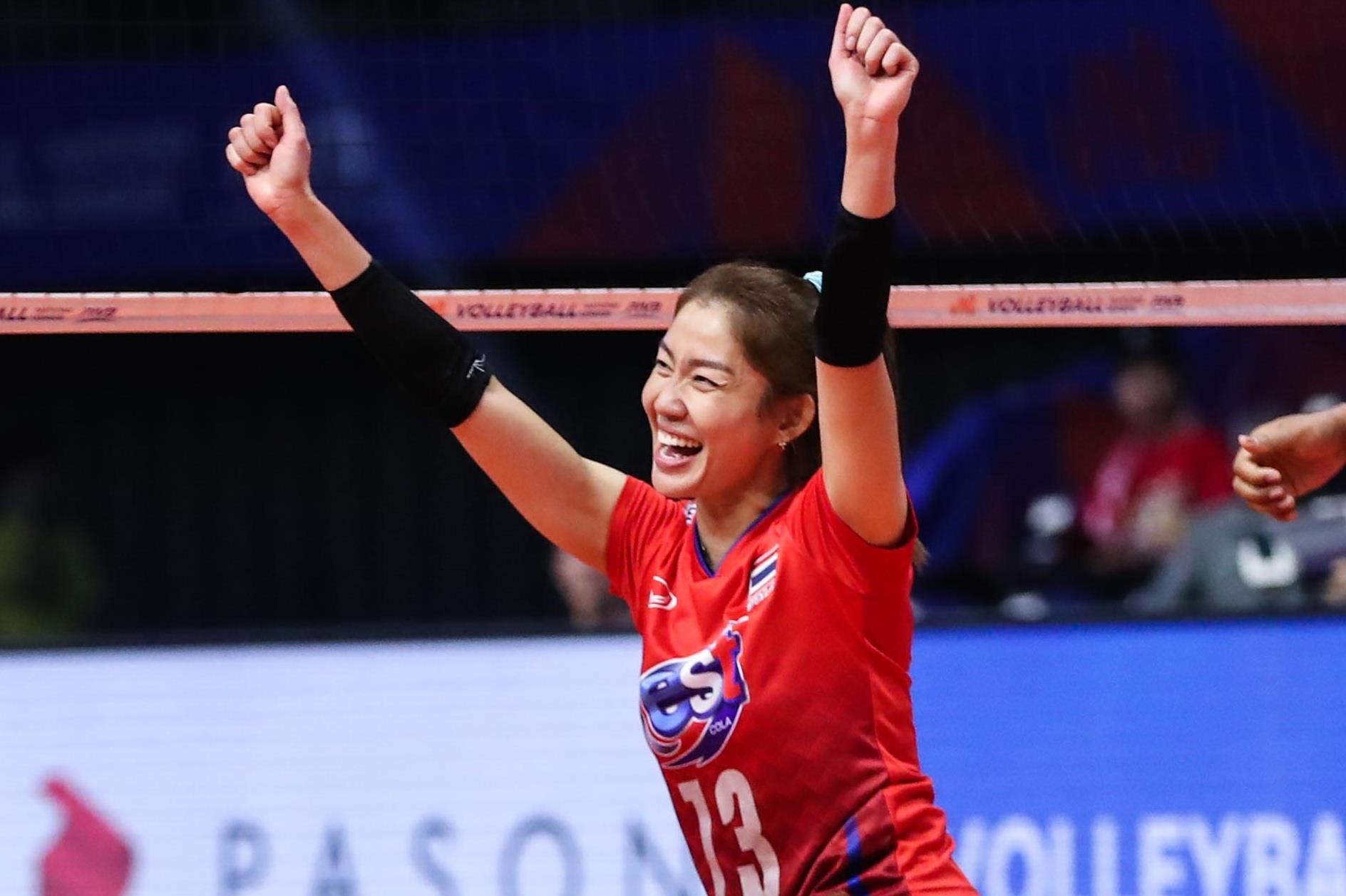 Bong chuyen nu Thai Lan thang thuyet phuc doi so mot the gioi hinh anh