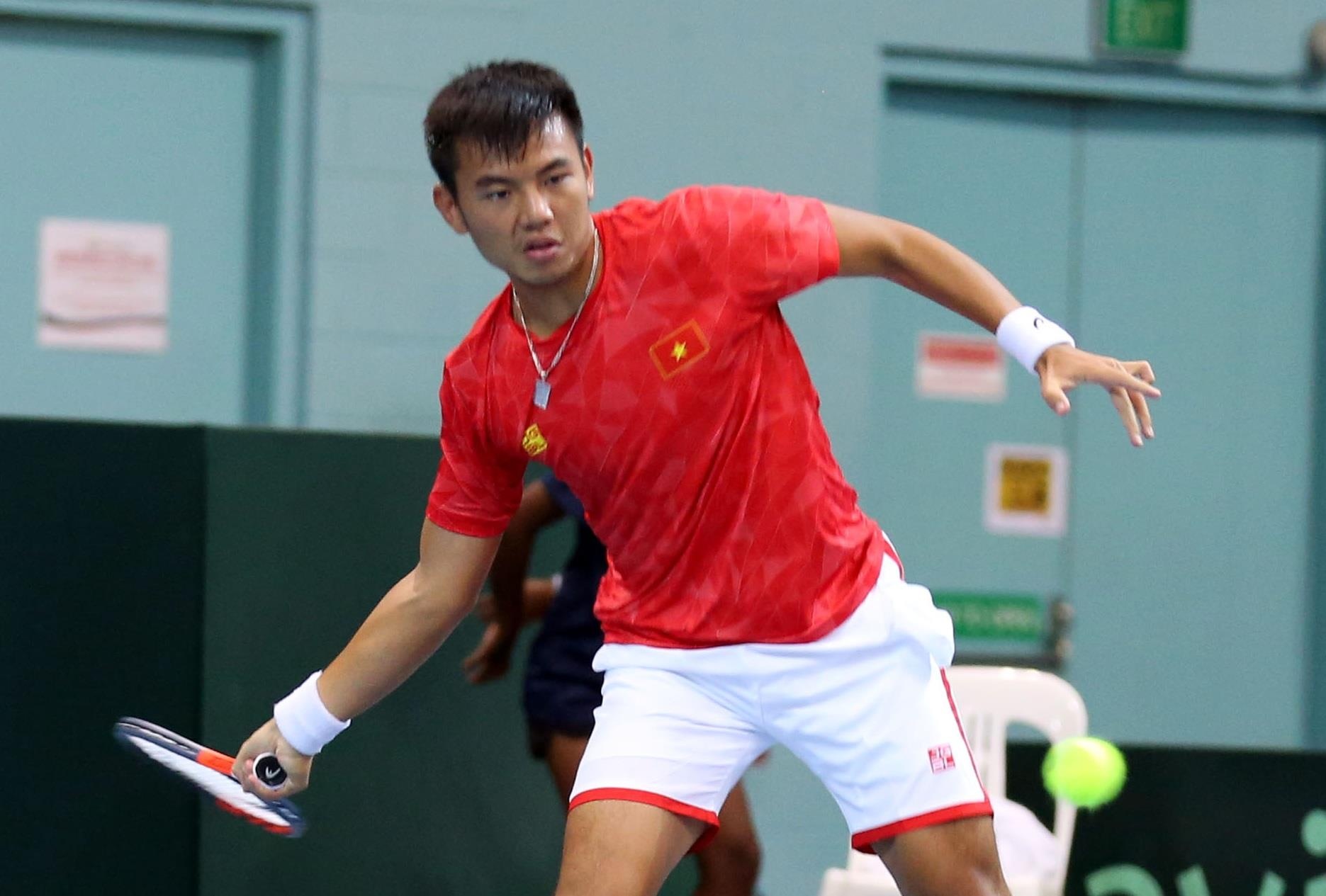 Tuyen quan vot Viet Nam thang hang len nhom 2 Davis Cup hinh anh
