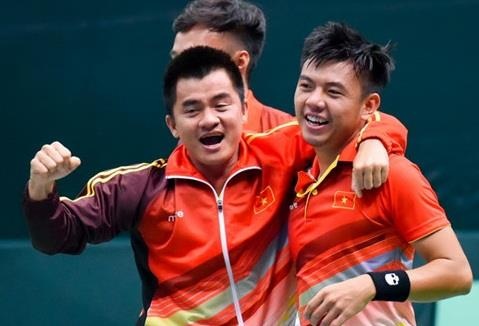 Tuyen Viet Nam duoc thuong nong sau chuc vo dich Davis Cup nhom 3 hinh anh