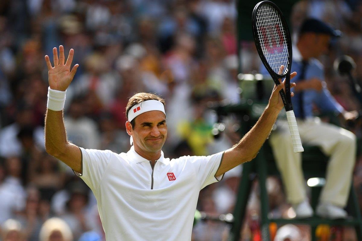 Roger Federer nguoc dong thang tran ra quan Wimbledon 2019 hinh anh