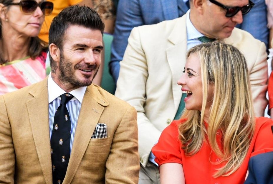 Beckham tuoi cuoi khi du khan tran ban ket Wimbledon hinh anh