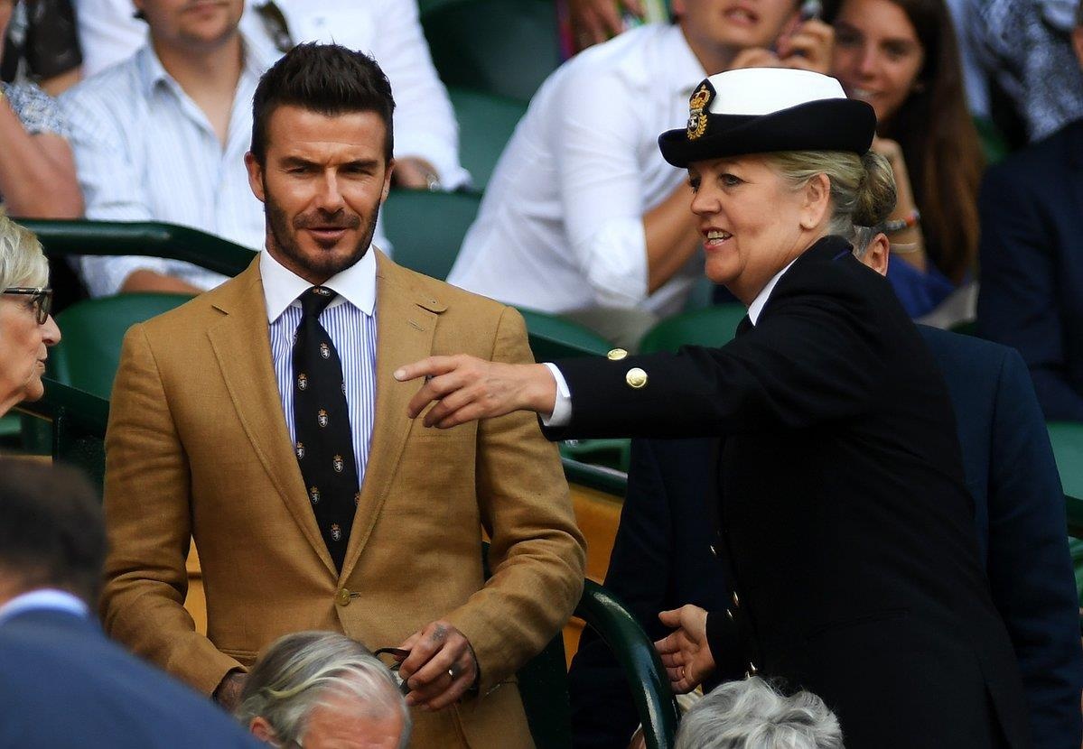 Beckham dự Wimbledon ảnh 1 Beckham du Wimbledon anh 1