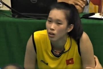 Chu cong Thanh Thuy bi lat co chan tai VTV Cup 2019 hinh anh